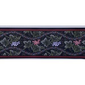 York Decorative Wall Border - Grape Leaves - Grapes 5 yds - Pre-pasted